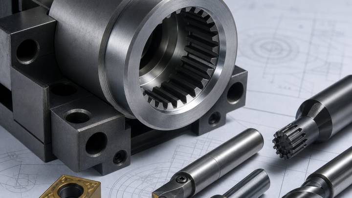 16MnCr5 Internal-Spline Coupling Hub CNC Case: Bore Datums, Spline Preform and Carburizing Allowance
