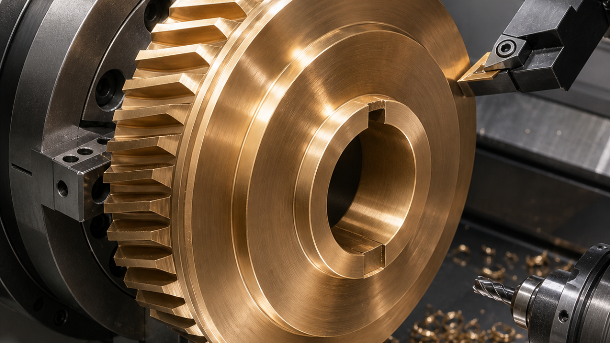 C95400 Aluminum Bronze Worm-Wheel Blank CNC Case: Bore Runout, Keyway and Burr Control