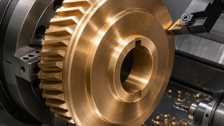 C95400 Aluminum Bronze Worm-Wheel Blank CNC Case: Bore Runout, Keyway and Burr Control