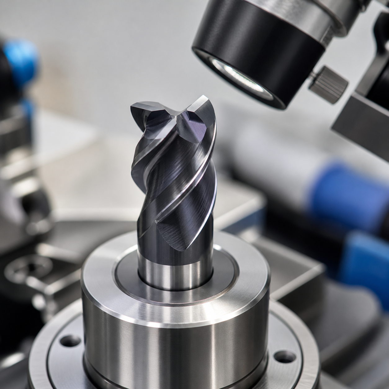 Carbide end mill edge preparation and micro honing inspection