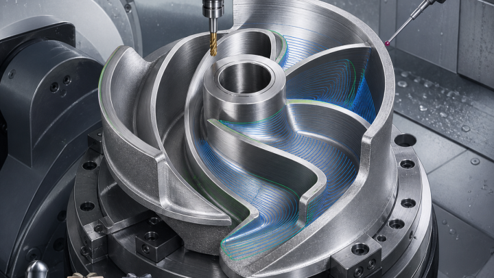 Duplex Stainless Pump Impeller: Five-Axis CNC Tooling Case