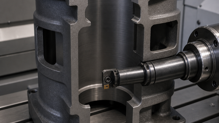 EN-GJL-250 Compressor Cylinder Liner CNC Tool Selection for Port Windows and Honing Stock