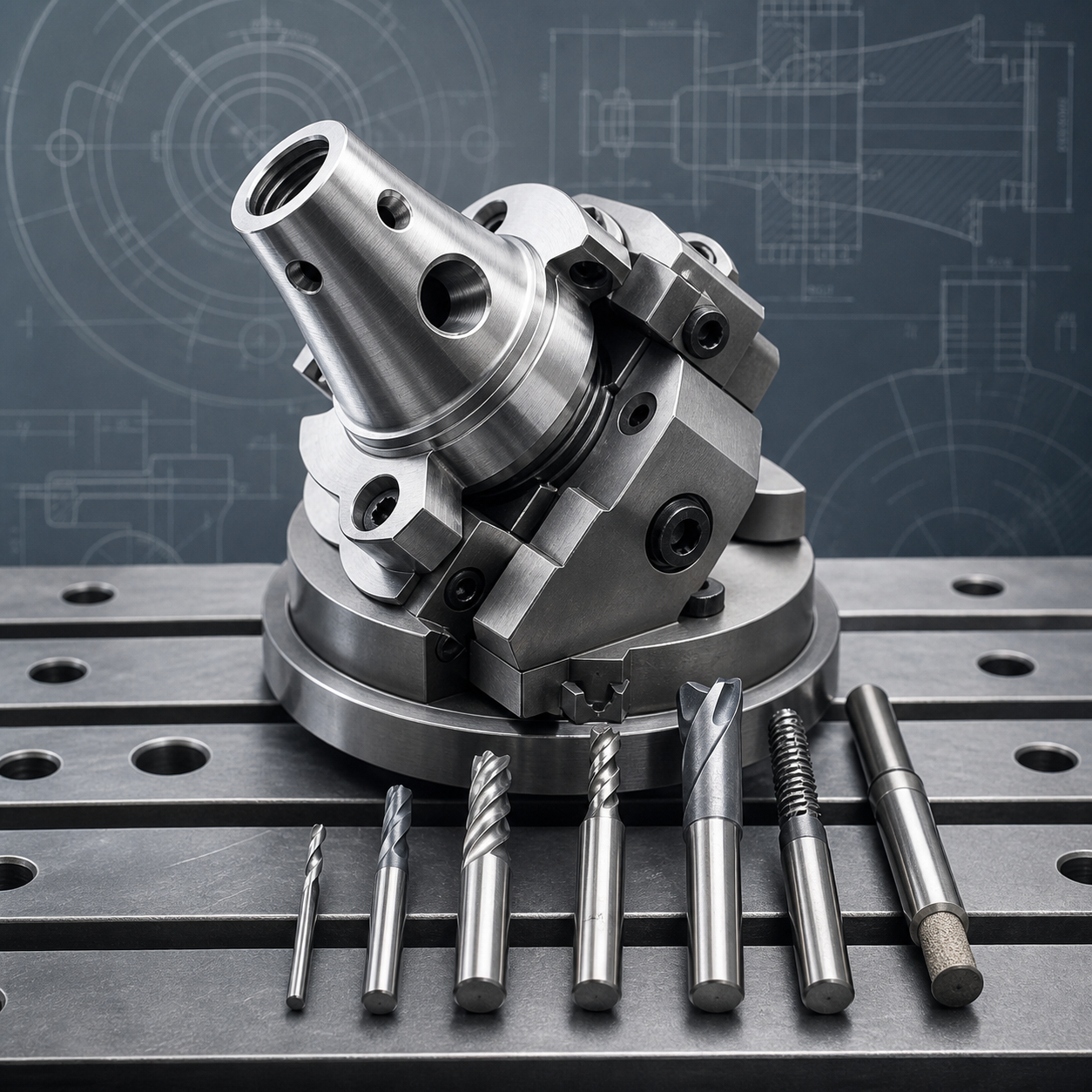 Hastelloy C-276 mixing nozzle CNC tooling for compound-angle holes and burr control