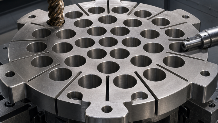 Incoloy 800H Tube-Support Grid CNC Tool Selection for Bore Array and Expansion Slots
