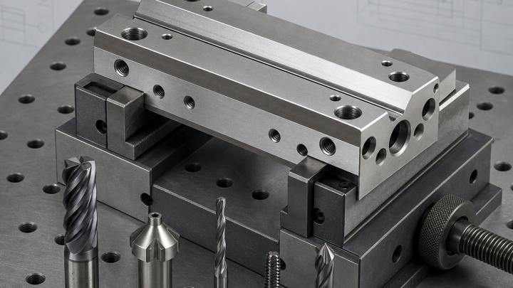 Nitronic 60 Actuator Guide Block CNC Case: Dovetail Rail, Oil Grooves and Galling Control