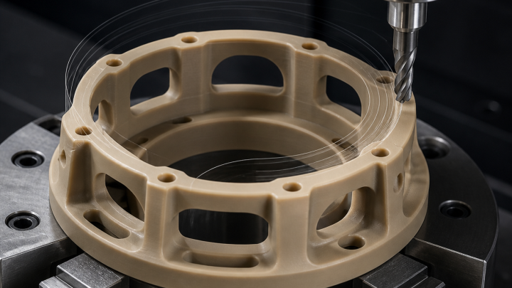 PEEK Bearing Cage CNC Case: Thin Windows, Thermal Control and Burr-Free Finishing