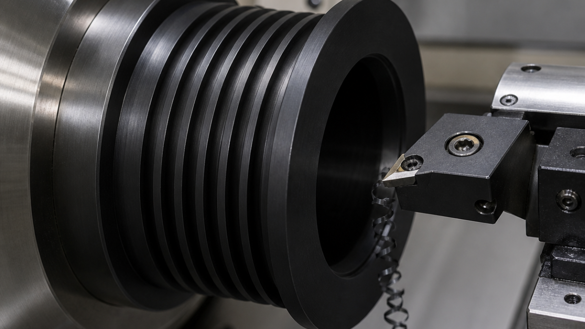 POM Cable Drum CNC Tooling Case: Helical Groove, Thin Flange and Burr-Free Cross Bore