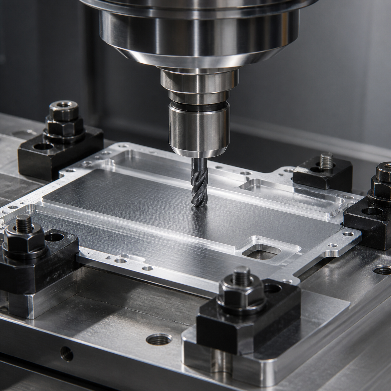 CNC milling residual stress control on thin precision aluminum part