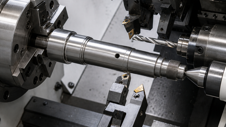 Ti-5553 Landing Gear Axle CNC Tooling Case: Bearing Journals and Cross-Hole Breakout