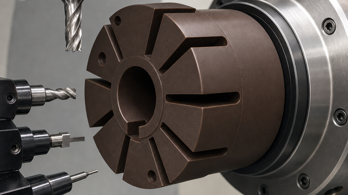 Vespel SP-1 Rotor CNC Tool Selection for Vane Slots and Seal Lands