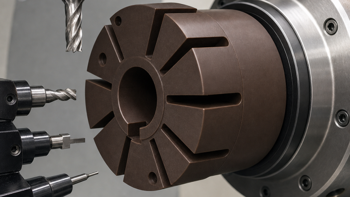 Vespel SP-1 Rotor CNC Tool Selection for Vane Slots and Seal Lands