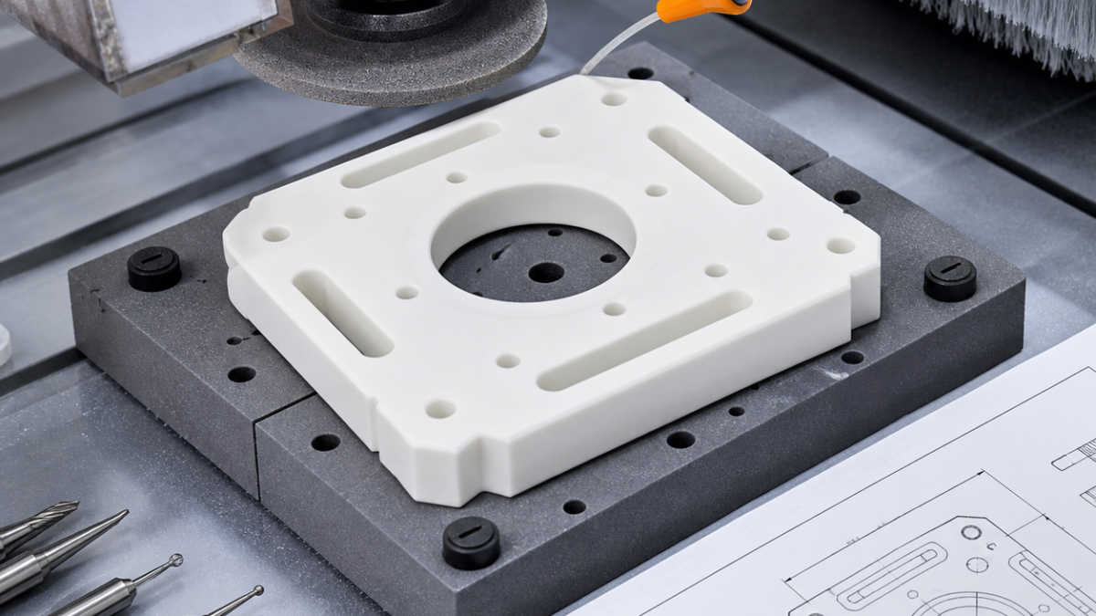 Zirconia Ceramic Insulating Base CNC Case: Diamond Tooling and Edge Quality