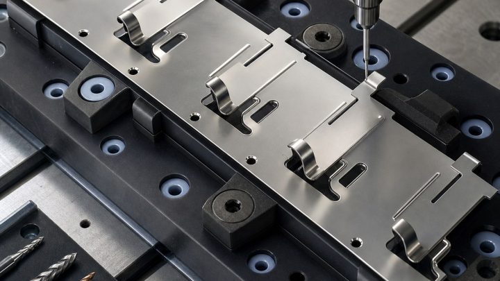 17-7PH Spring Clip Strip CNC Tool Selection for Relief Slots and Burr-Free Latch Tabs