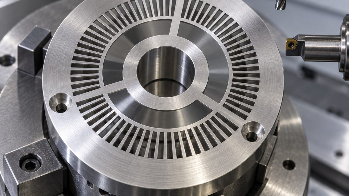 440C Encoder Disc Tooling for Radial Windows and Datum Bore