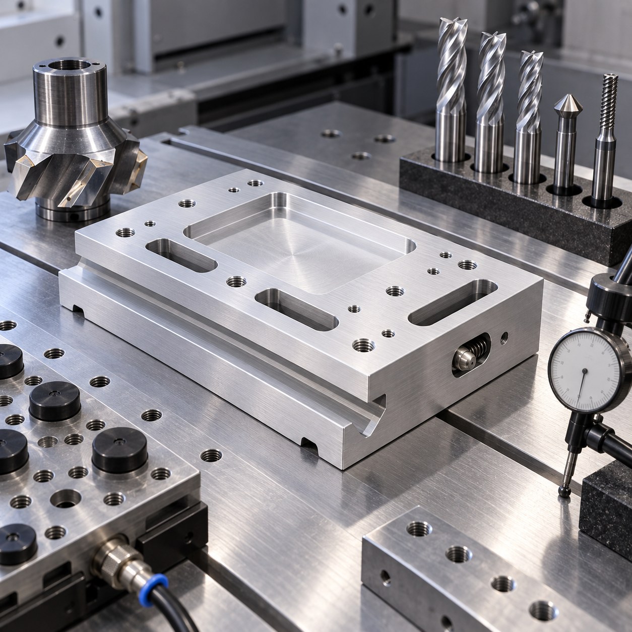 6061-T6 Dovetail Stage Tooling for Slide Rail and Adjustment Slots