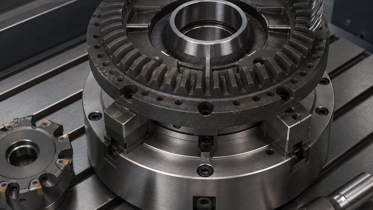 ADI Robot Reducer Output Flange CNC Tool Selection for Face Teeth and Tapered Bearing Seat
