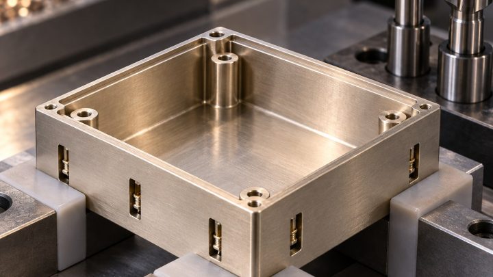 C77000 EMI Frame Tooling for Lid Rabbet and Contact Slots