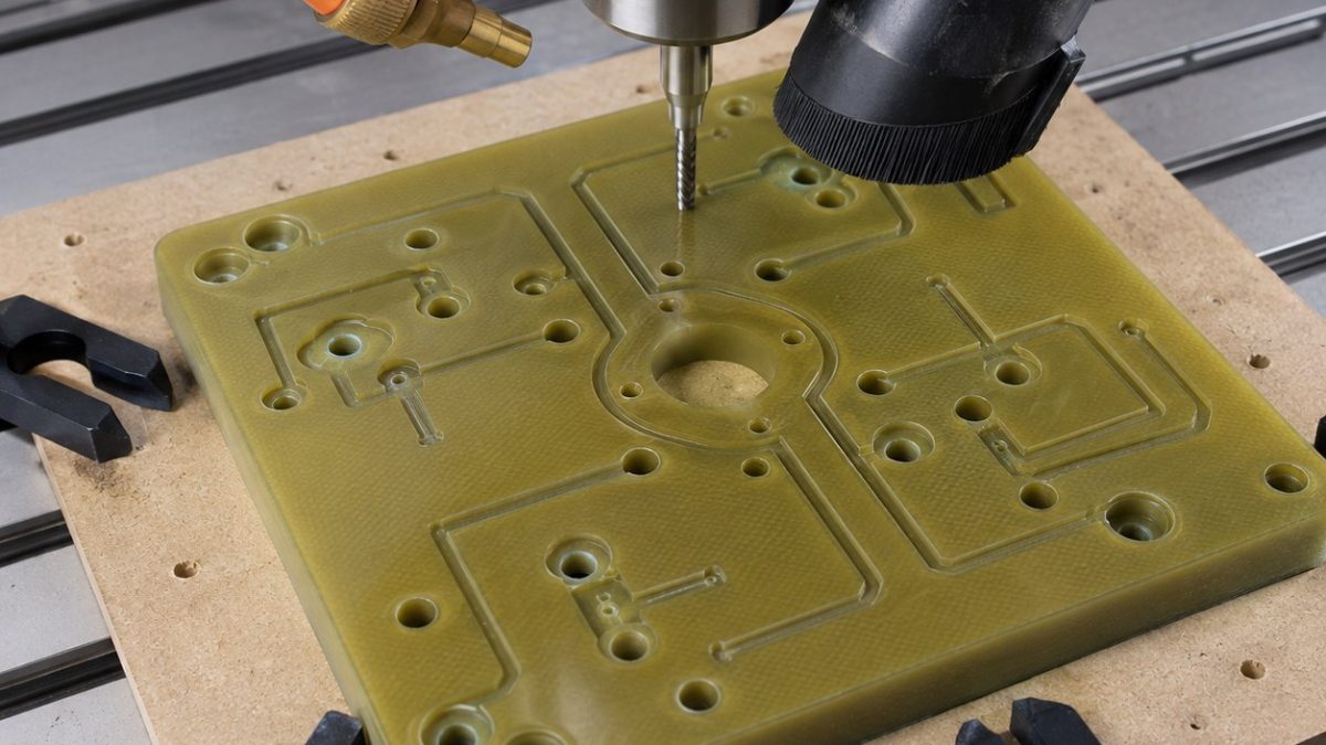 G10 Epoxy Glass Manifold Tooling for Sealed Channels and Counterbored Holes