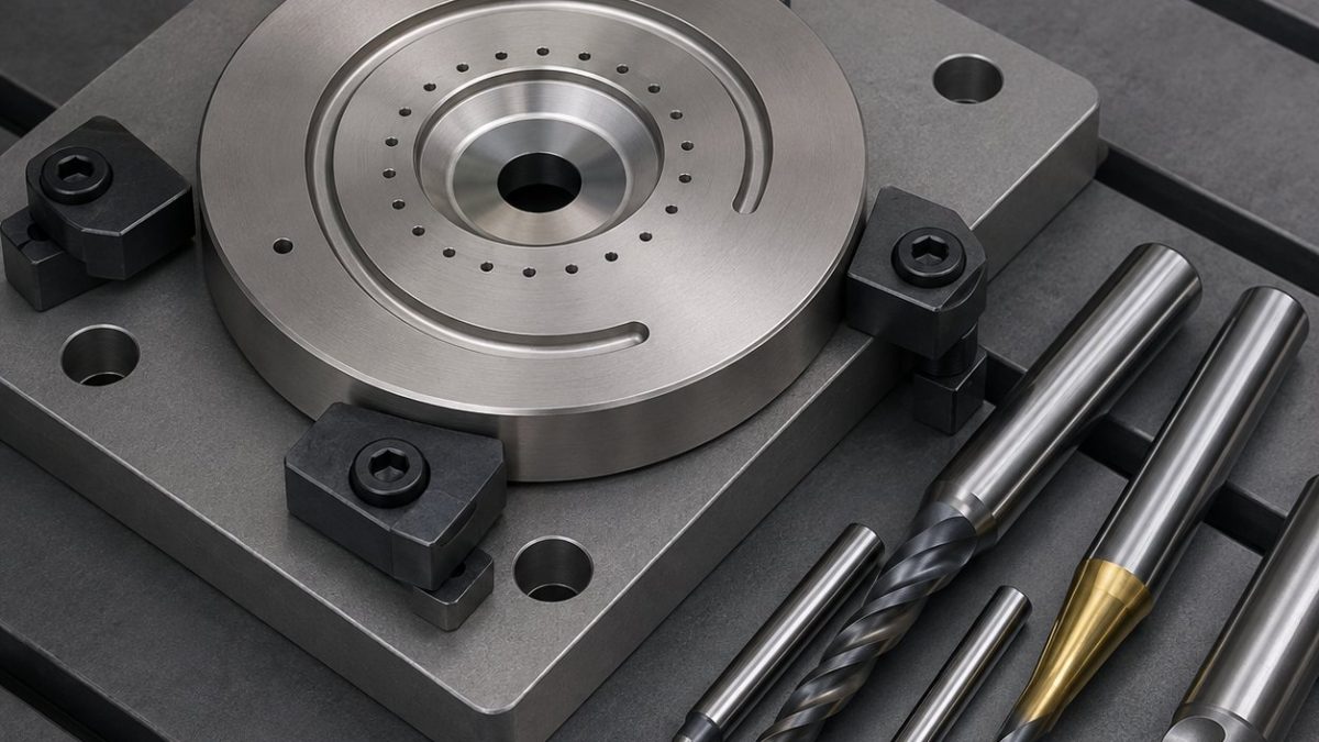 Hastelloy C-276 Diaphragm Pump Valve Plate CNC Tool Selection for Spiral Purge Slot and Knife-Edge Seat