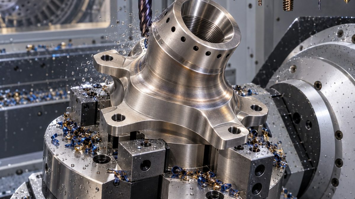 Haynes 230 Igniter Boss Tooling for Angled Seal Cone and Cooling Holes