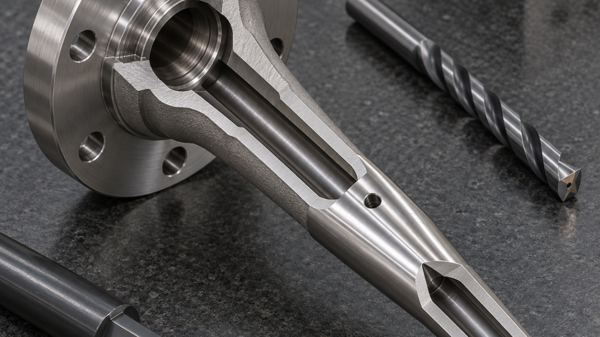 Inconel 600 Thermowell Tooling for a Deep Bore, Tapered Stem and Bleed Hole