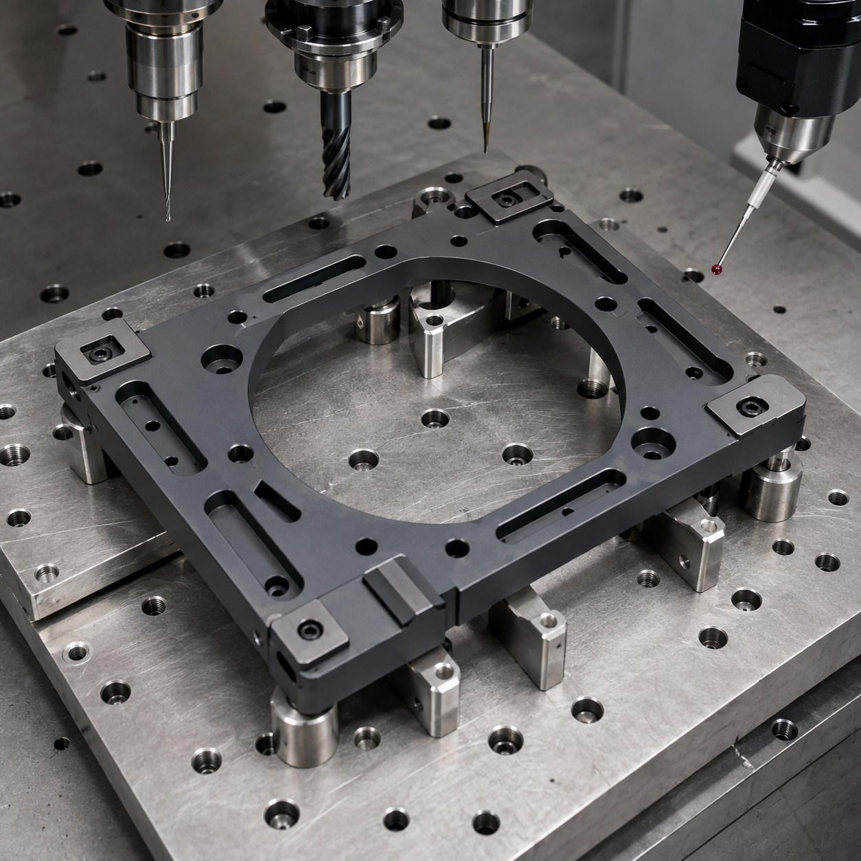 Invar 36 Optical Spacer Tooling for Flexure Slots and Kinematic Pads