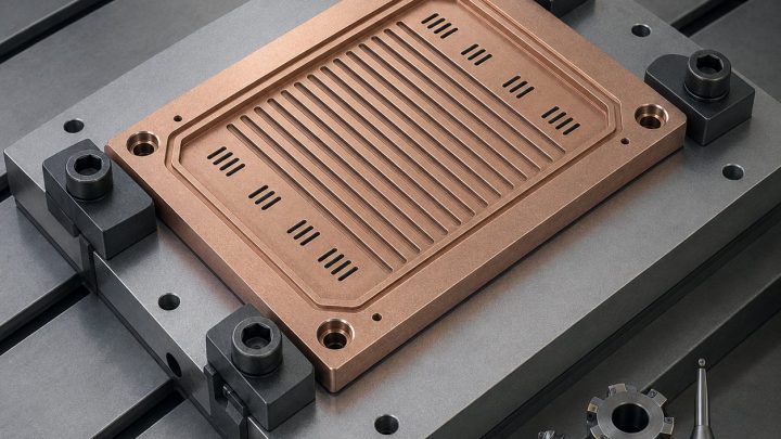 Molybdenum-Copper RF Heat Spreader Lid CNC Tool Selection for Gasket Moat and Vent Slots