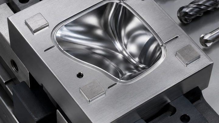 NAK80 Mold Insert CNC Tool Selection for Freeform Optical Cavity, Flash Land and Micro Vents
