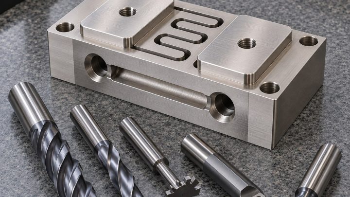Nickel 200 Electrolyzer Clamp Tooling for Flexure Slots and Cooling Passage
