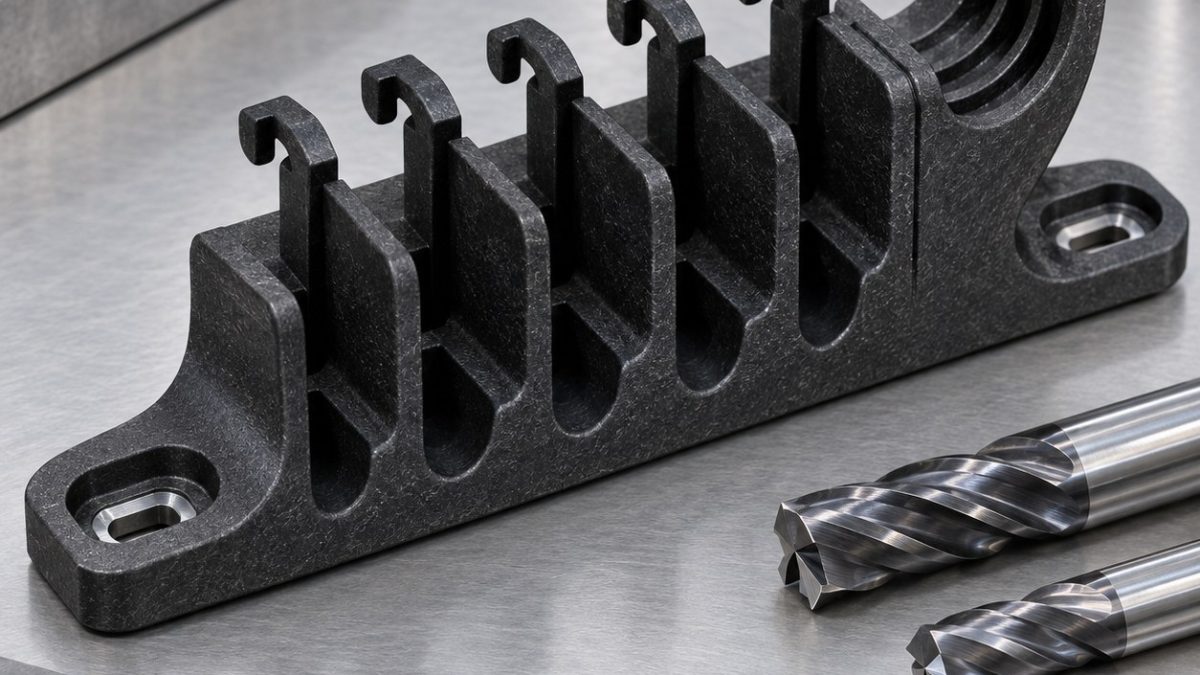 PA66-GF30 Cable Guide Tooling for Snap Hooks and Mounting Slots