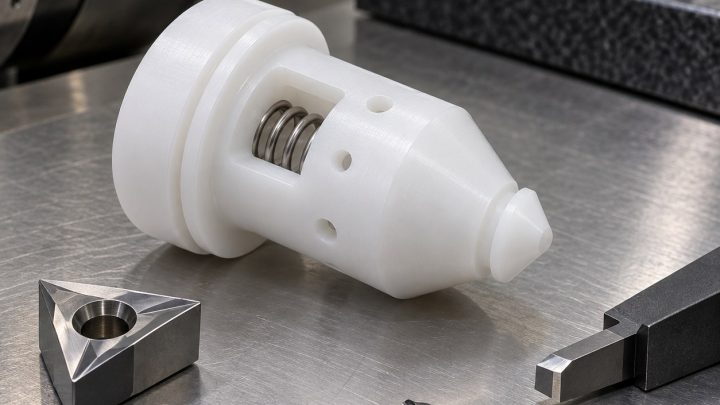PCTFE Valve Poppet Tooling for Seal Cone and Spring Pocket