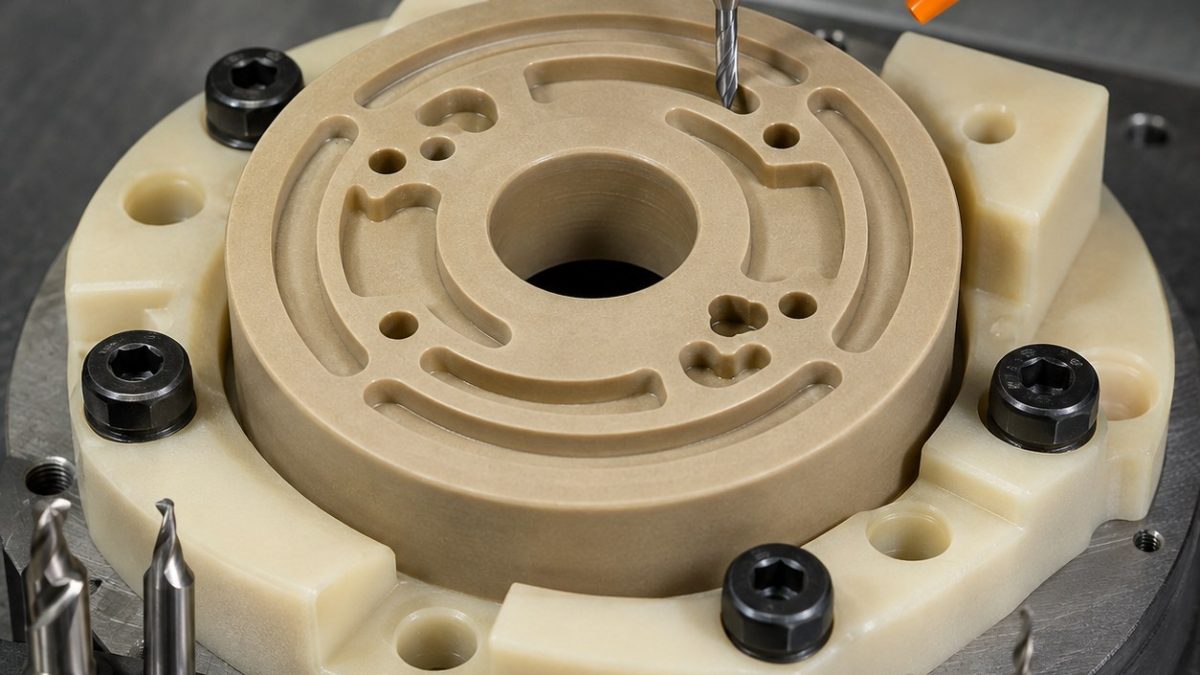 PEEK-GF30 Rotary Valve Rotor Tooling for Seal Lands and Metering Slots