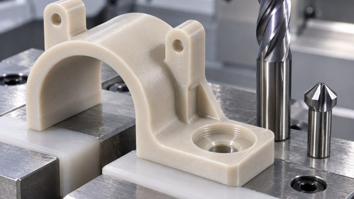 PEKK Harness Clamp Tooling for Curved Saddle and Retention Ears