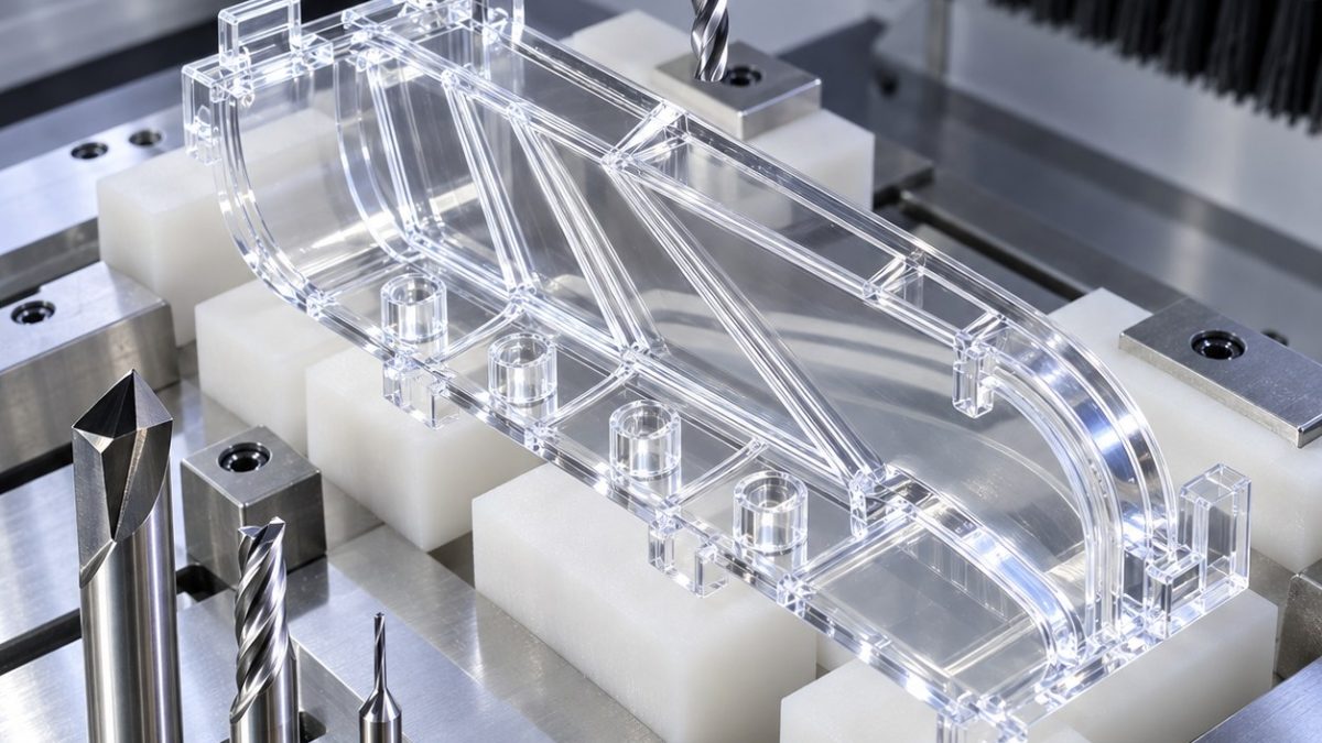 Polycarbonate Light Pipe Tooling for Polished V-Grooves and Snap Tabs