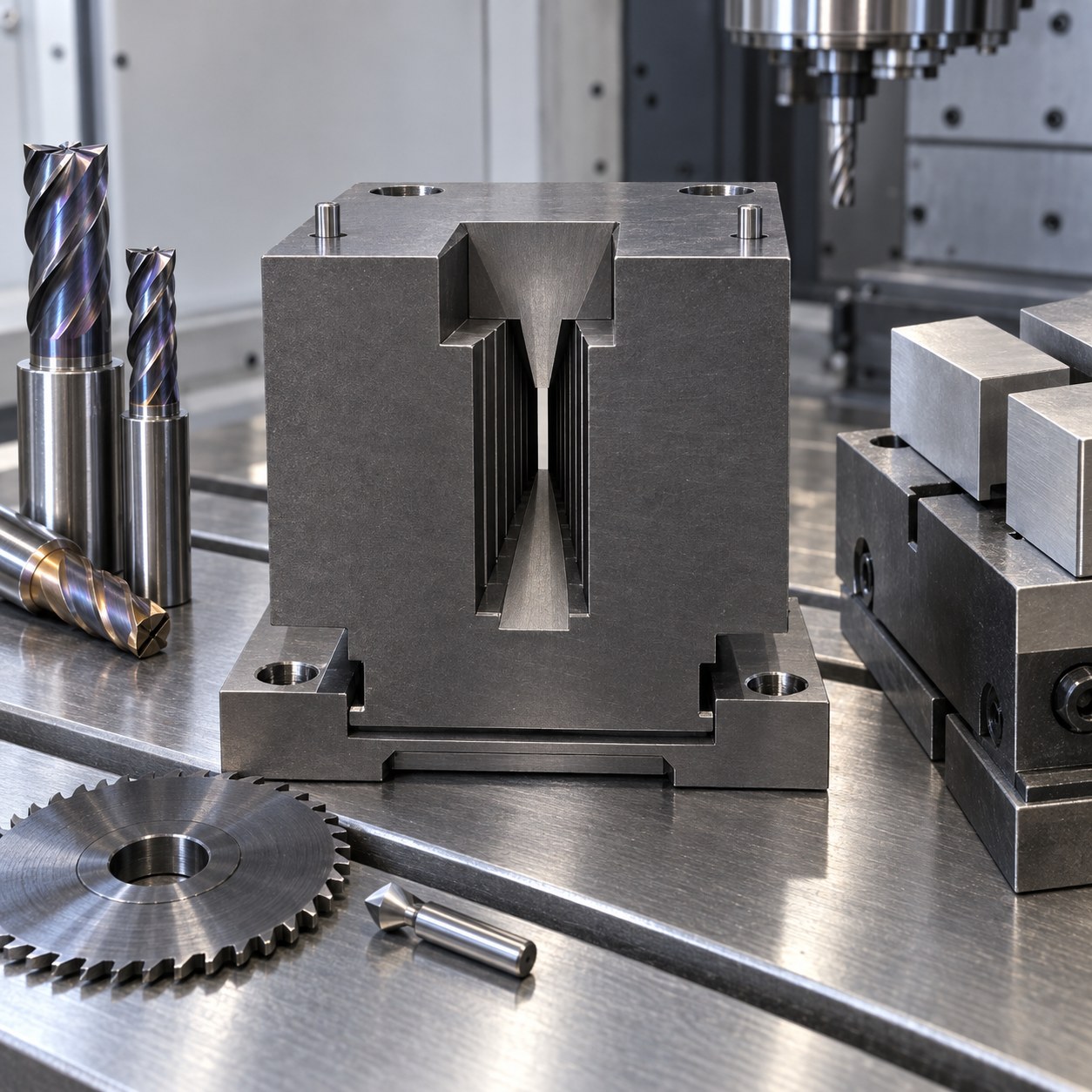 Tungsten Collimator Tooling for Stepped Slit and Dovetail Rail