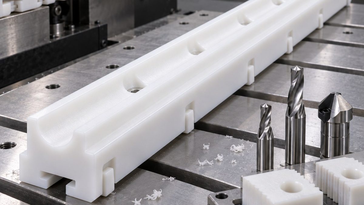 UHMWPE Guide Rail Tooling for Curved Pocket and T-Slot Groove