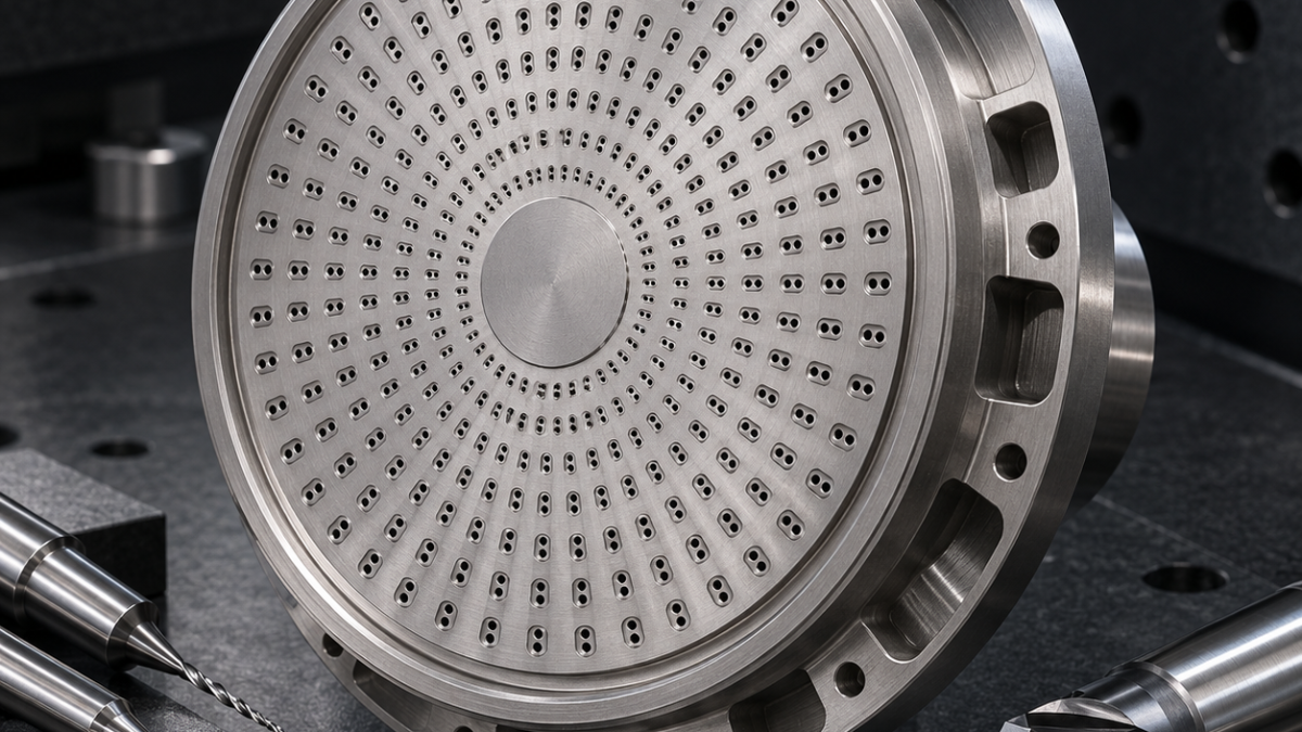 C103 Niobium Injector Faceplate Tooling for Coaxial Micro Orifices and Seal Lip