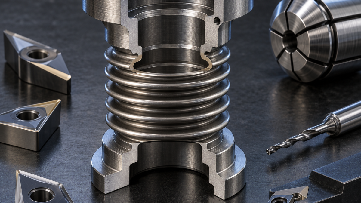 Kovar Bellows End-Fitting Tooling for a Thin Weld Rim and Capillary Vent