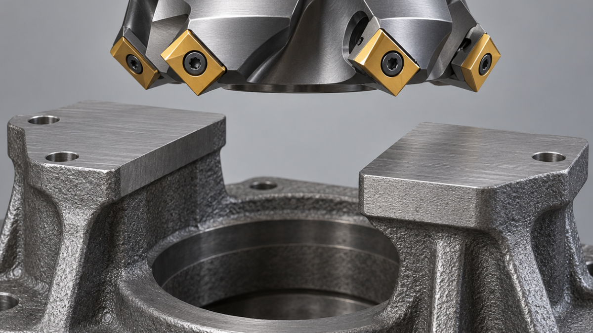 SEKT1204 Inserts for 45-Degree Face Milling: Pads and Flatness