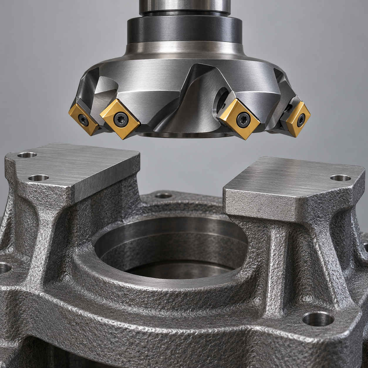 SEKT1204 Inserts for 45-Degree Face Milling: Pads and Flatness