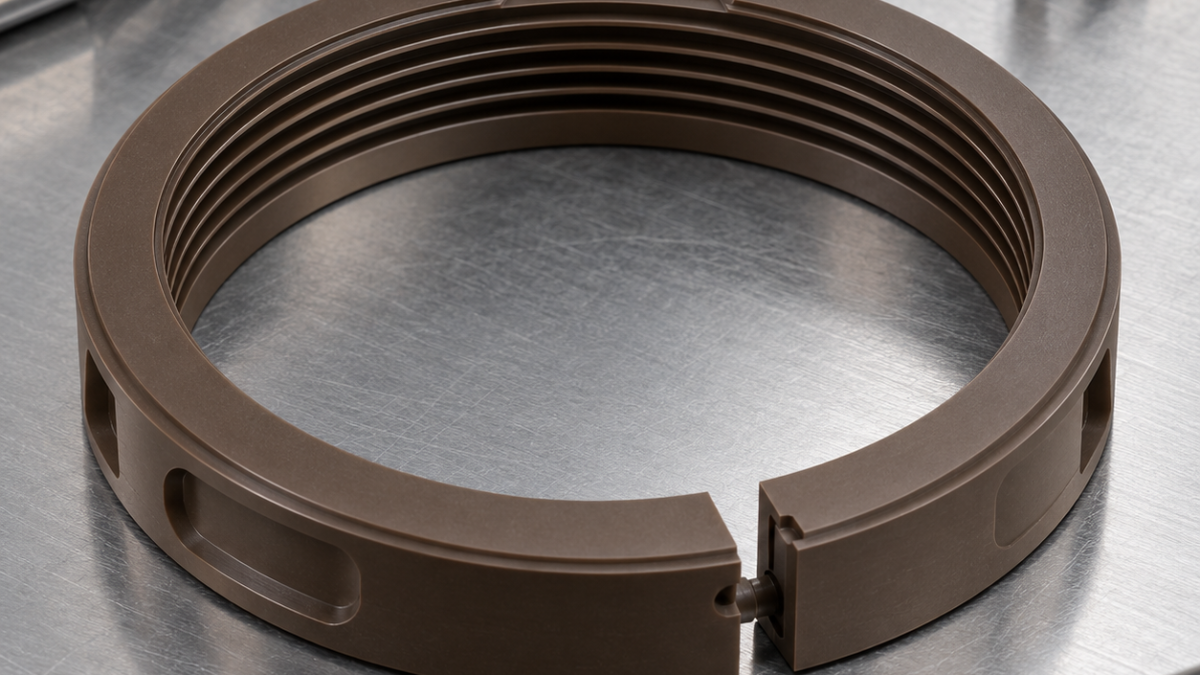 Torlon 4301 Labyrinth Seal Tooling for Thin Teeth, Split Joint and Balance Pockets
